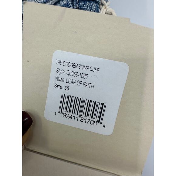 Mother Superior The Dogger Skimp Cuff Jeans Size 30 Wide Leg Leap of Face $268 - Picture 5 of 13